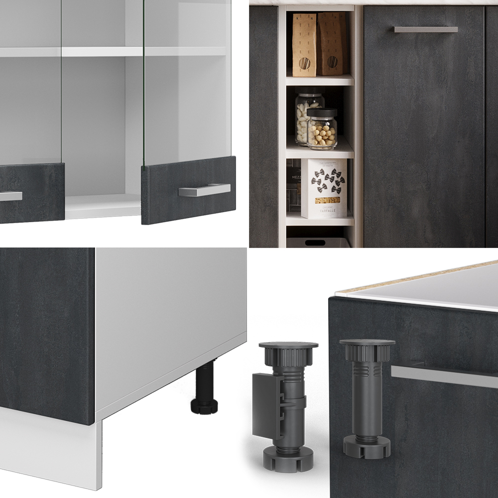 Singleküche Vicco R-Line 160 cm ohne Arbeitsplatte - Bild 97 von 116