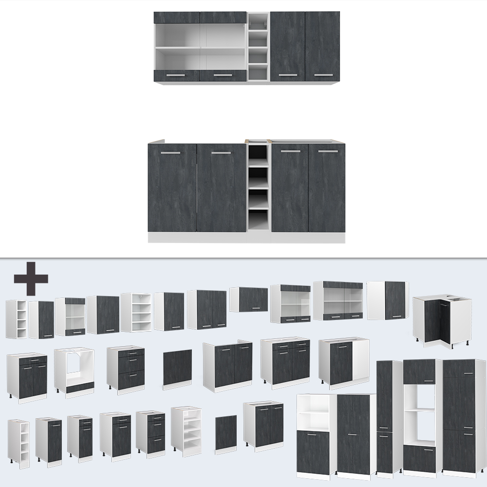 Singleküche Vicco R-Line 160 cm ohne Arbeitsplatte - Bild 98 von 116