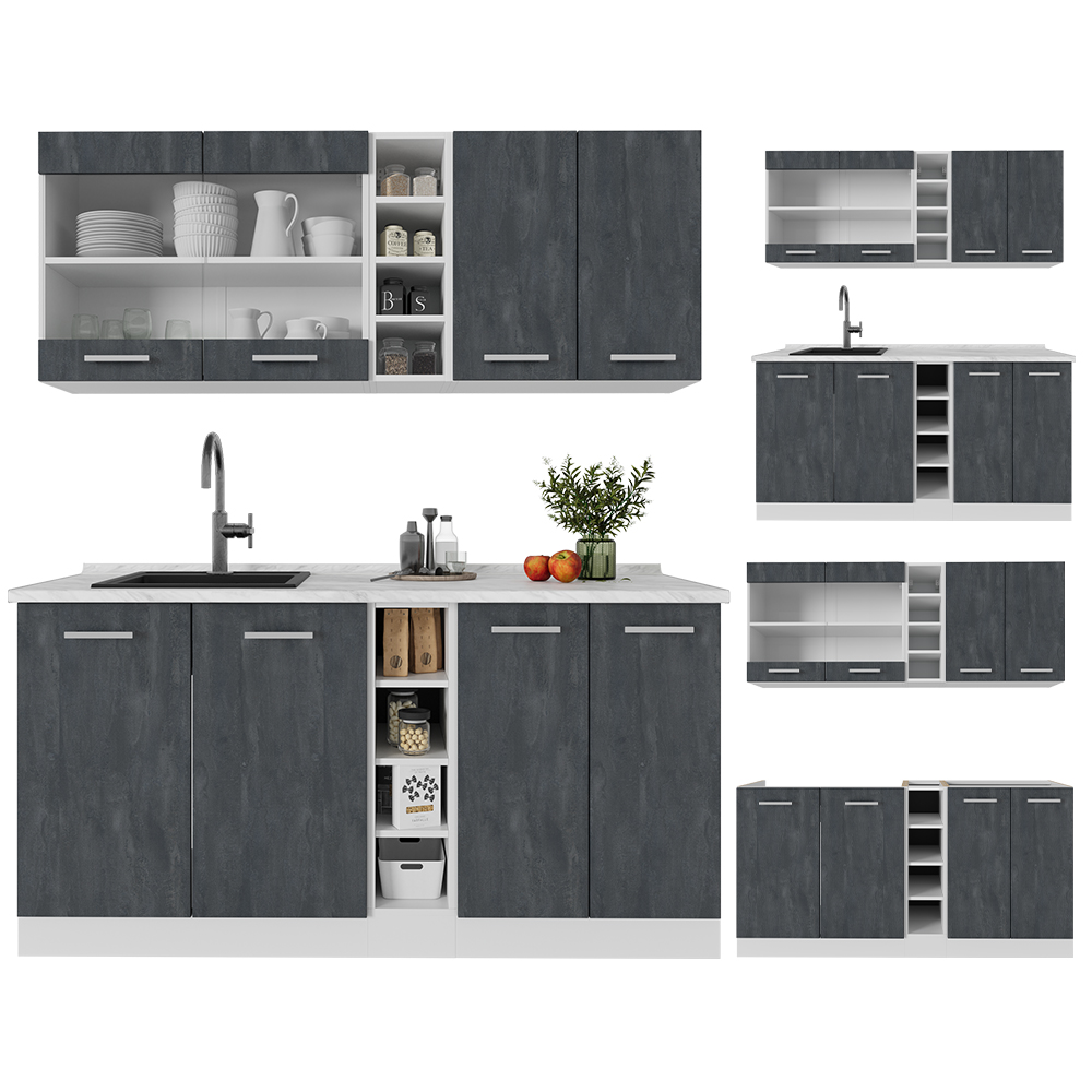 Singleküche Vicco R-Line 160 cm ohne Arbeitsplatte - Bild 99 von 116