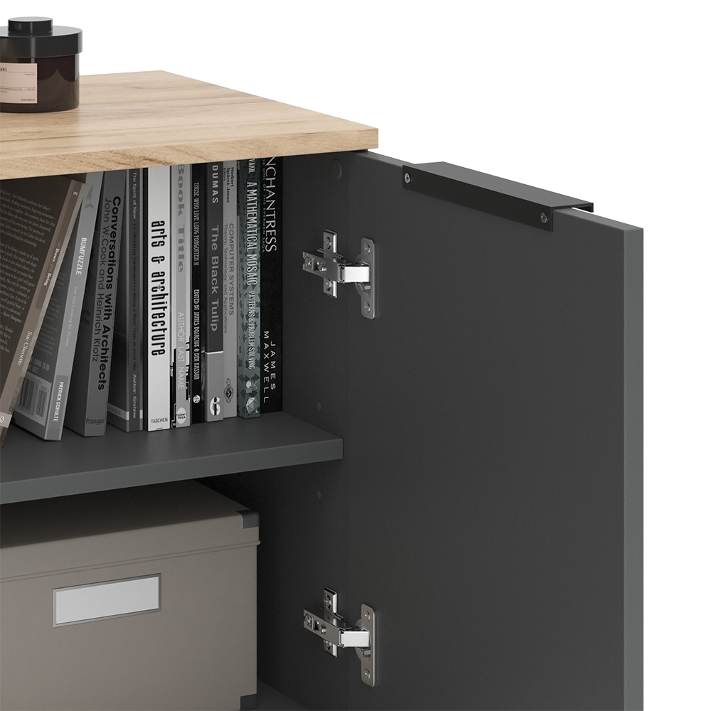 Kommode Vicco Wido 80 x 50 cm mit 2 Türen