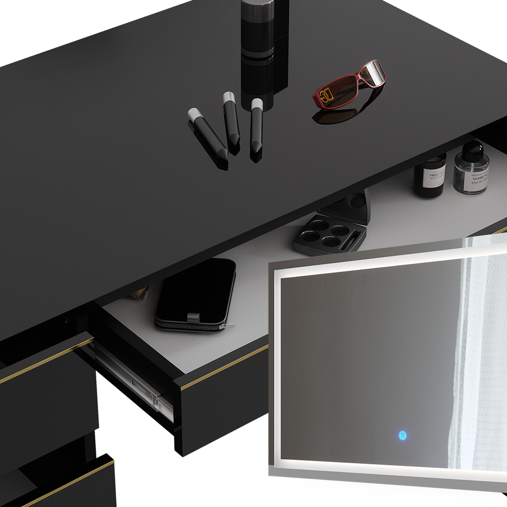 Schminktisch Vicco Sherry 120 cm mit LED-Spiegel - Bild 69 von 89