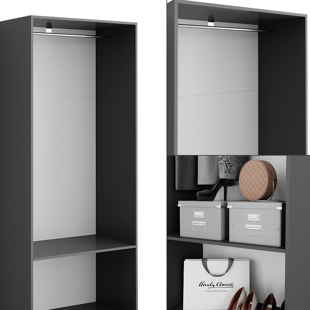 Kleiderschrank Vicco Elmo 80 x 200 cm
