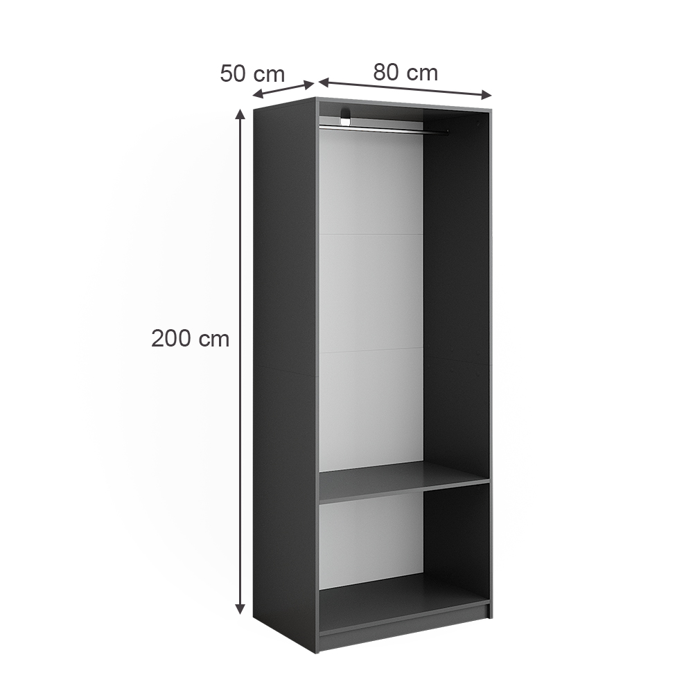Kleiderschrank Vicco Elmo 80 x 200 cm