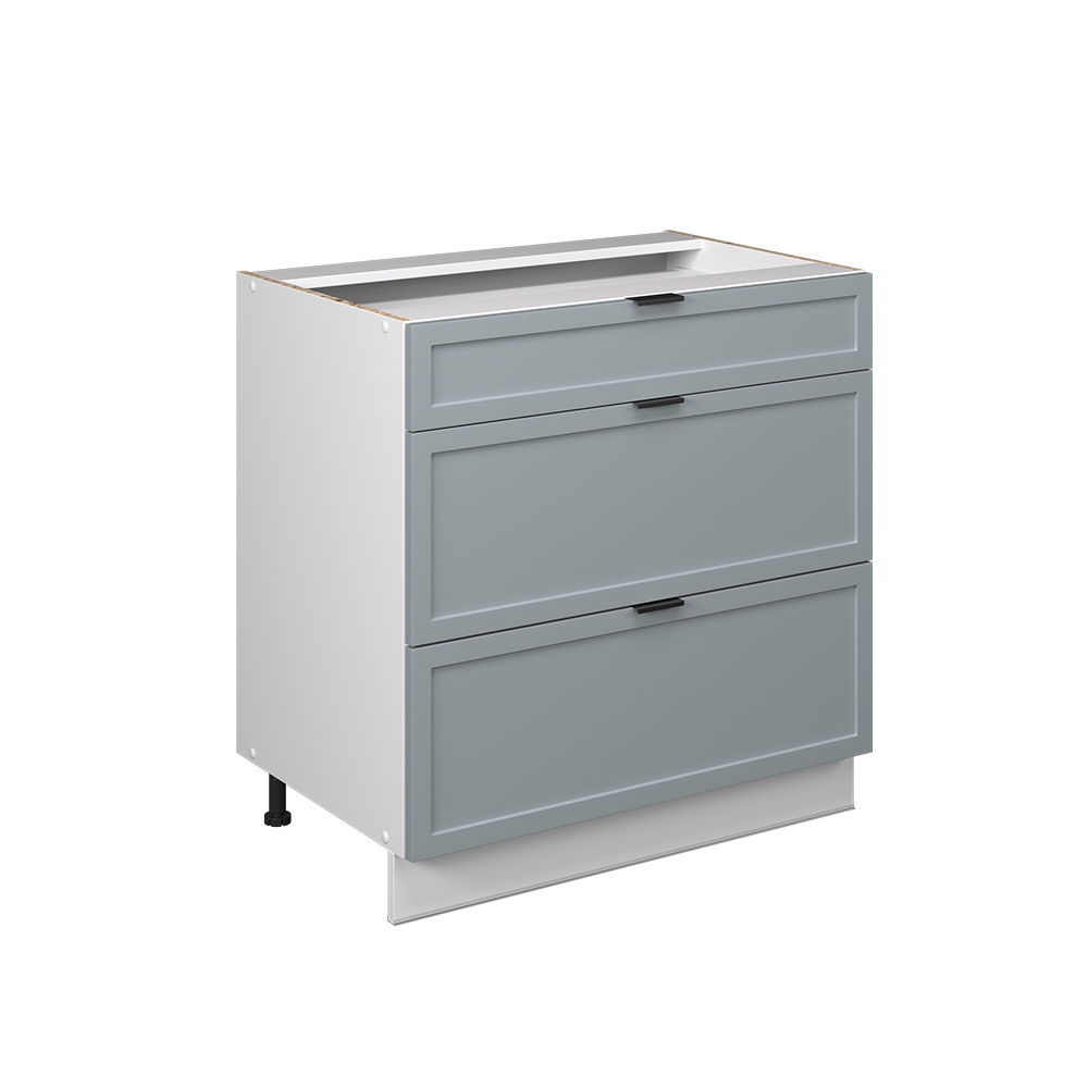 Küchenunterschrank Vicco Fame-Line 80 cm mit 3 Schubladen, ohne Arbeitsplatte - Bild 75 von 91
