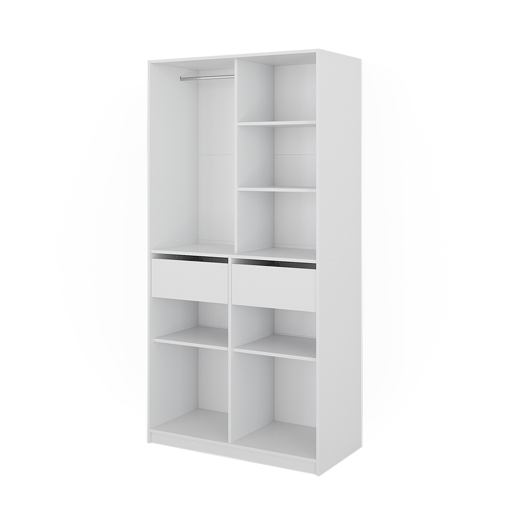 Kleiderschrank Vicco Elmo 100 x 200 cm mit 2 Schubladen