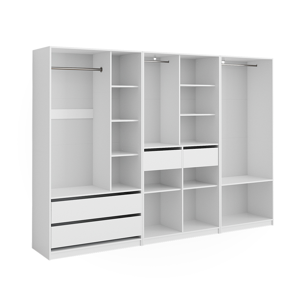 Kleiderschrank Vicco Elmo 100 x 200 cm 3er Set