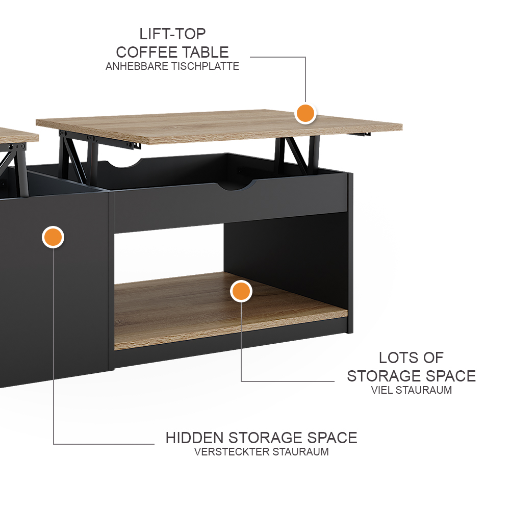 Couchtisch Vicco Avela 55 x 110 cm - Bild 18 von 18