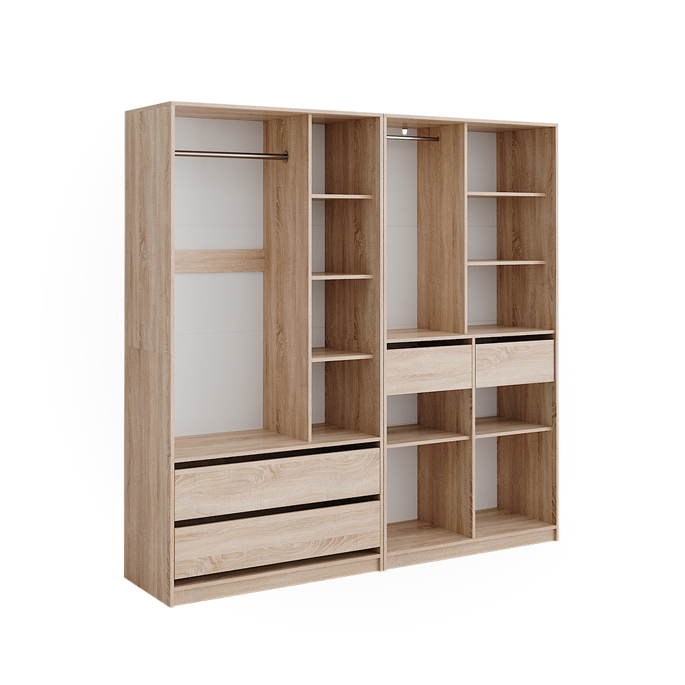 Kleiderschrank Vicco Elmo 100 x 200 cm 2er Set