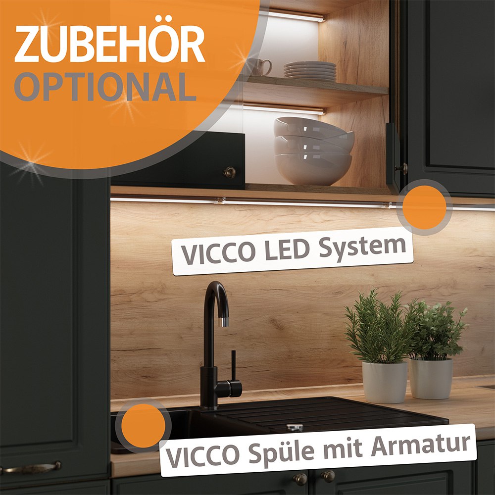 Singleküche Vicco R-Line 160 cm ohne Arbeitsplatte - Bild 116 von 116