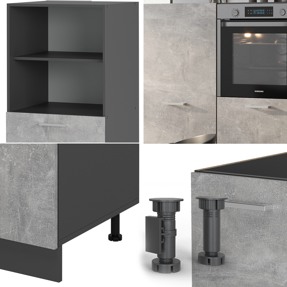 Einbauküche Vicco R-Line 180 cm ohne Arbeitsplatte - Bild 102 von 104