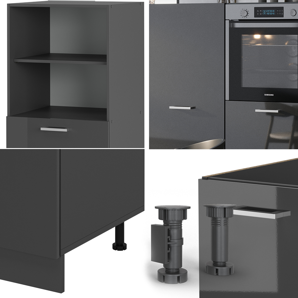 Einbauküche Vicco R-Line 180 cm ohne Arbeitsplatte - Bild 95 von 104