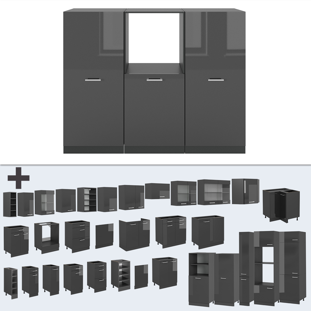 Einbauküche Vicco R-Line 180 cm ohne Arbeitsplatte - Bild 96 von 104