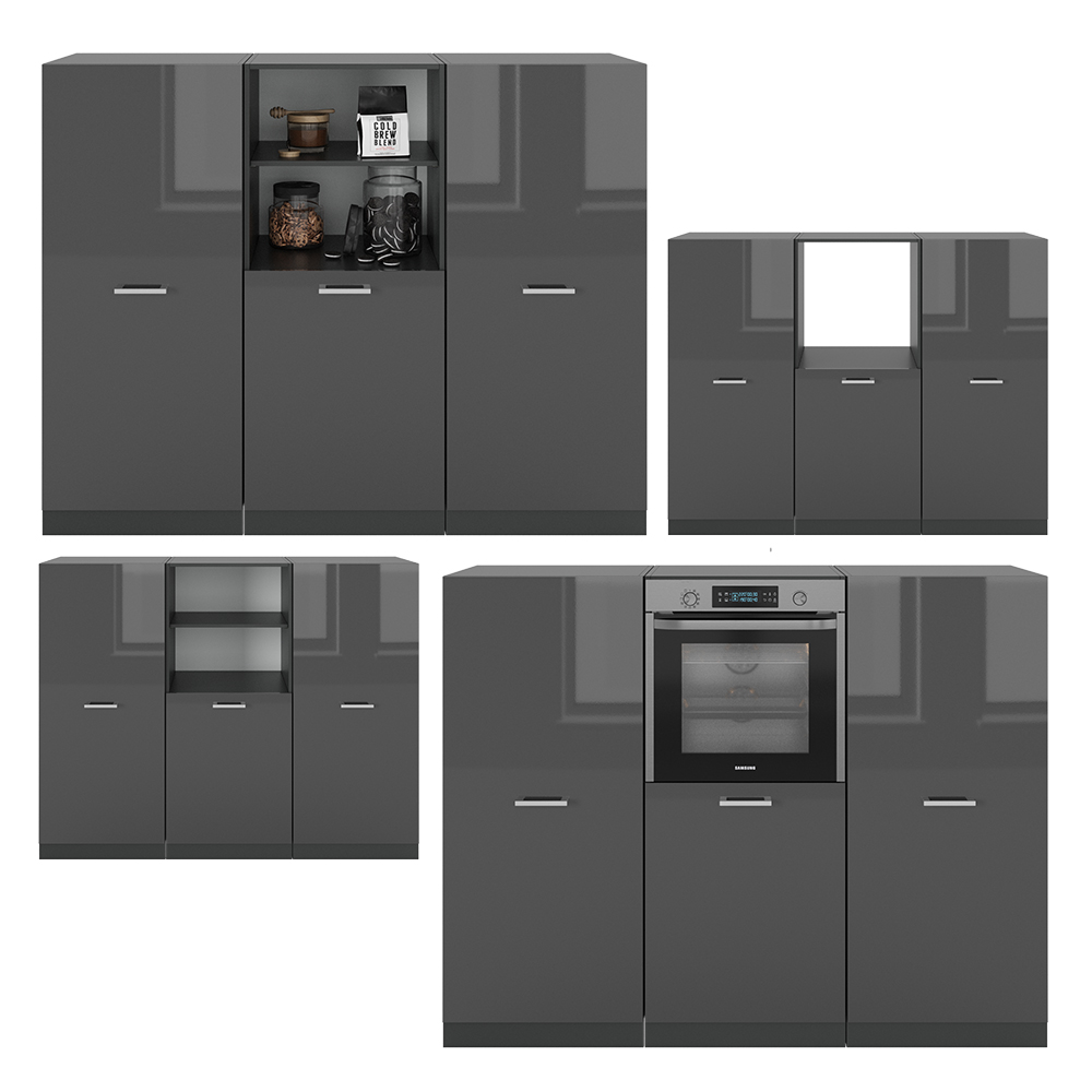 Einbauküche Vicco R-Line 180 cm ohne Arbeitsplatte - Bild 97 von 104
