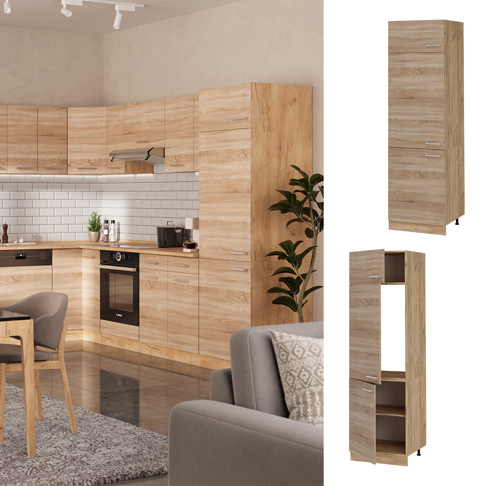 Vicco Armadio Frigorifero Sonoma 60 Cm