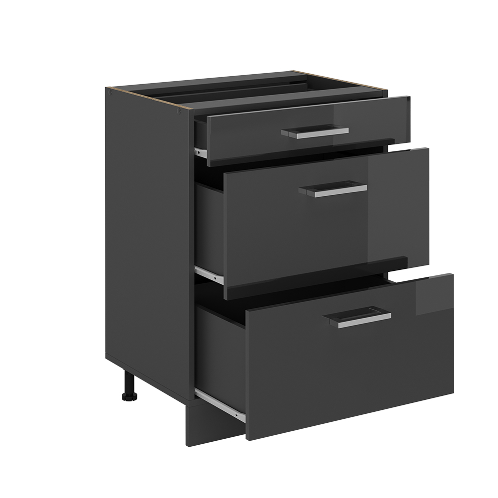 Küchenunterschrank Vicco R-Line 60 cm mit Schubladen, ohne Arbeitsplatte - Bild 64 von 68