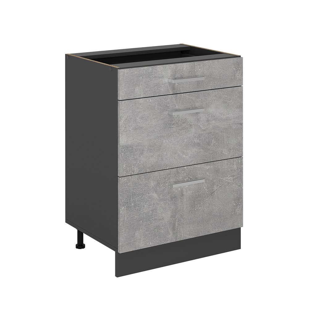 Küchenunterschrank Vicco R-Line 60 cm mit Schubladen, ohne Arbeitsplatte - Bild 53 von 68