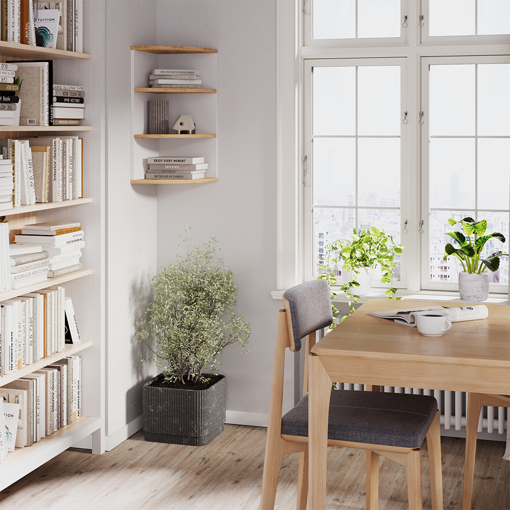 Wandregal Vicco Ecki 30 x 60 cm - Bild 42 von 46