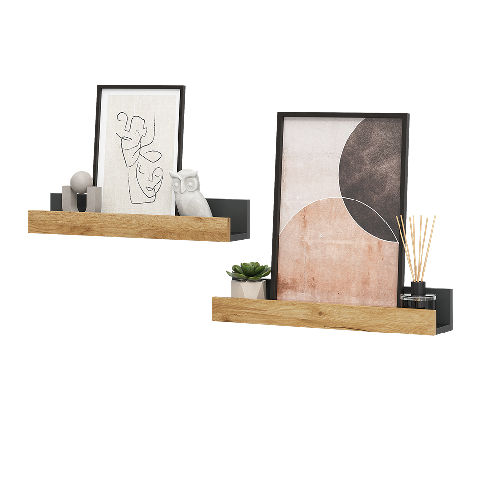 Wandregal Vicco Tomy 60 x 10 cm 2er Set