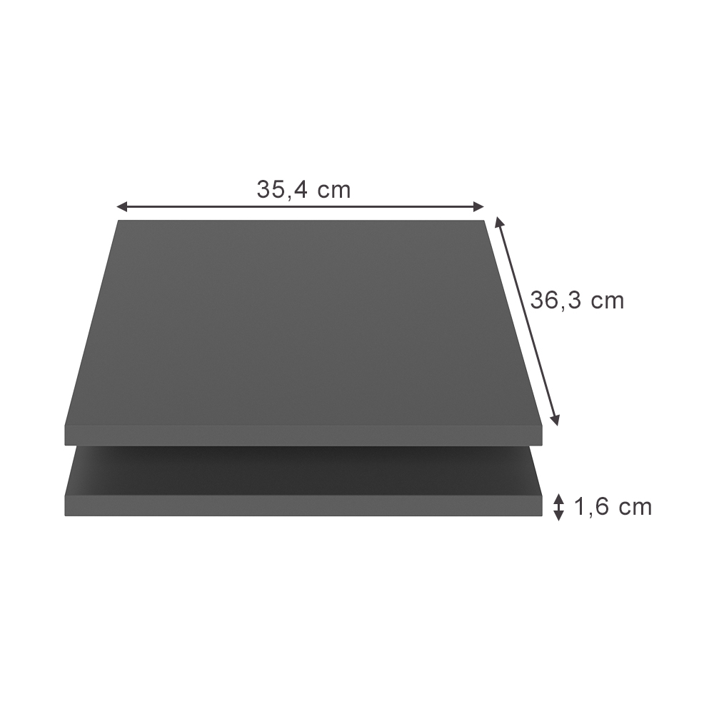 Vicco Scaffale Antracite Set Di 2