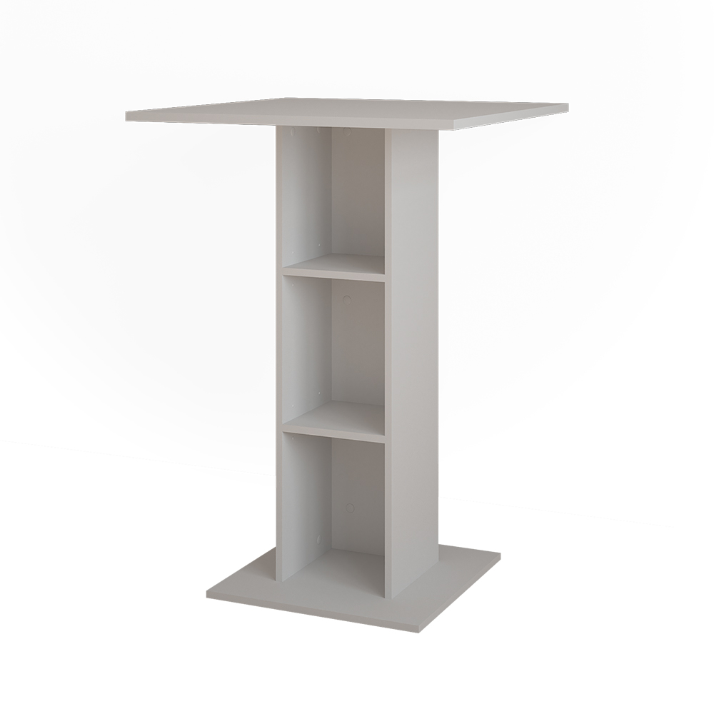 Vicco Tavolo da bar Bianco 75 x 75 cm