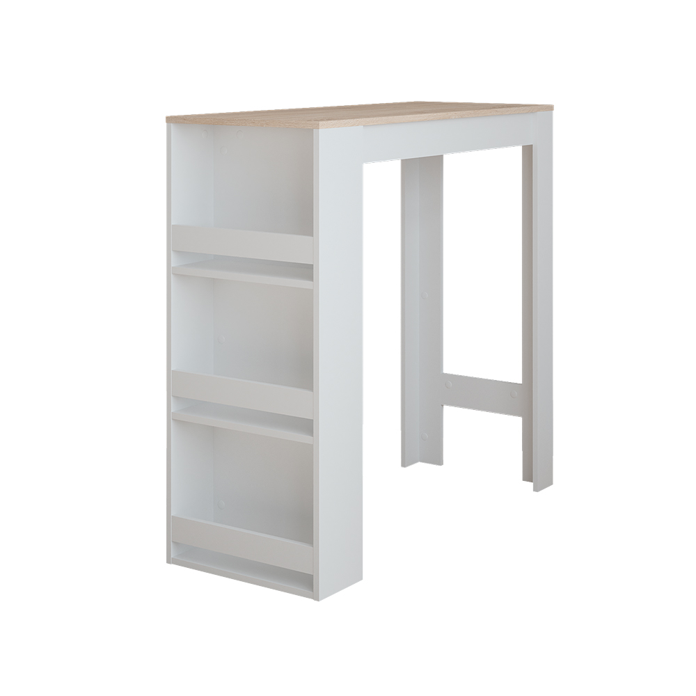 Vicco Tavolo da bar Bianco/Sonoma 45 x 110 cm