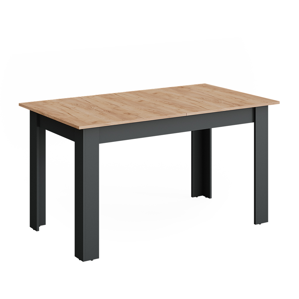 Vicco tavolo da pranzo allungabile Antracite/quercia dorata 180 x 80 cm Estensibile