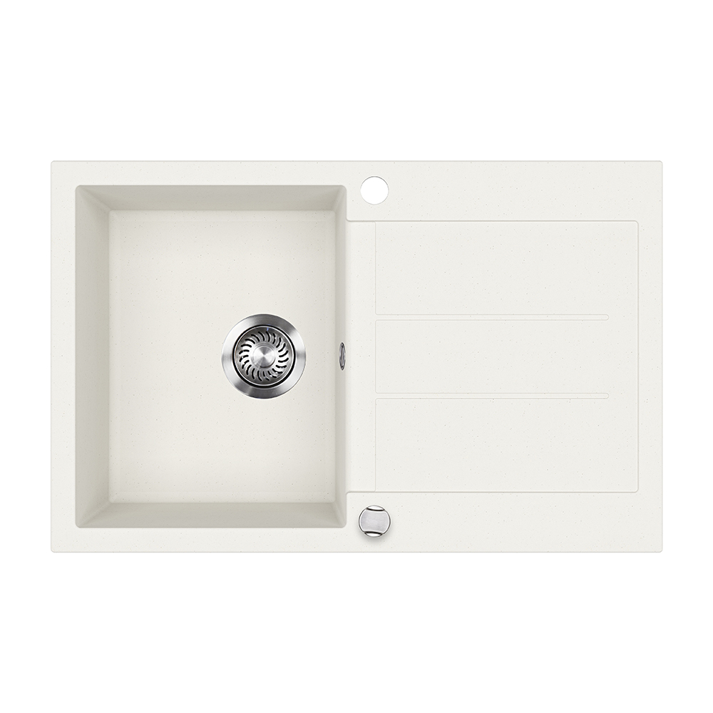 Lavello Bergström Bianco 78 x 50 cm