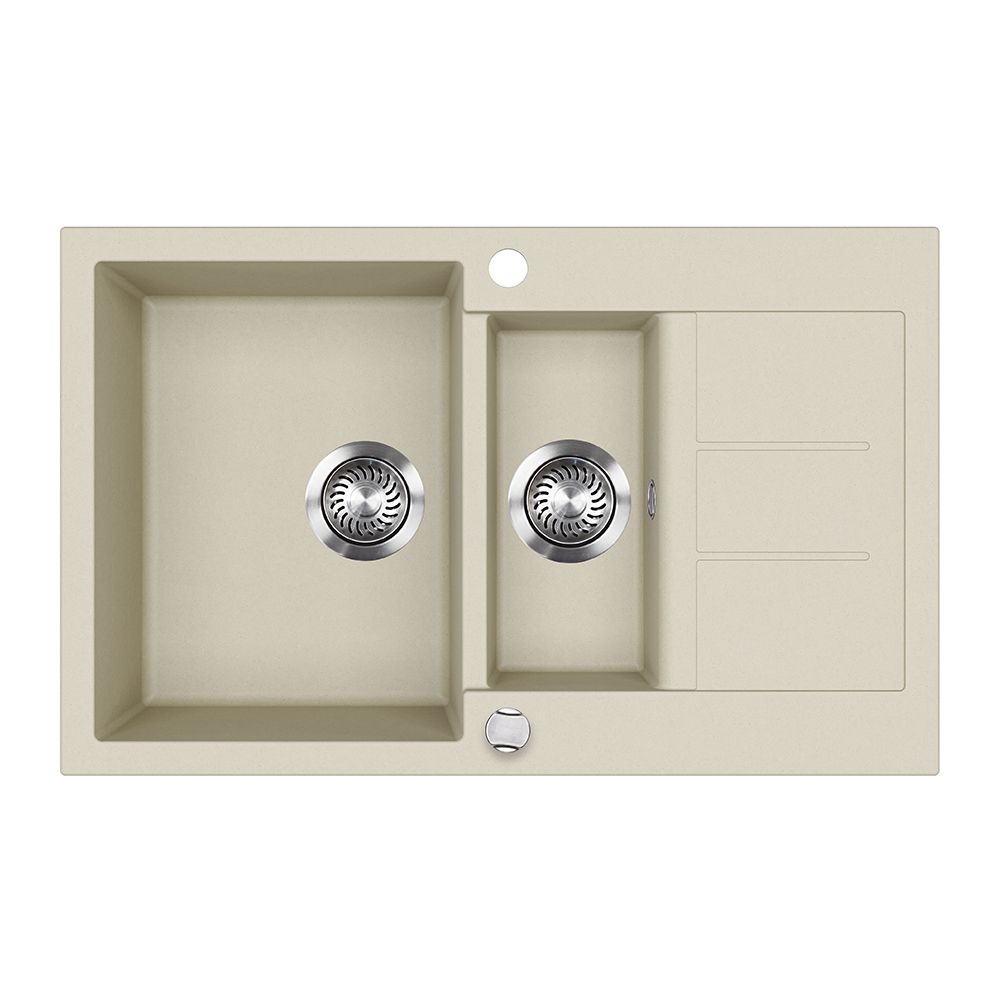 Bergström Lavello Beige 80 x 50 cm con area di asciugatura