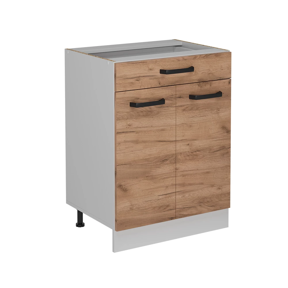 Midikast Irma Gestippeld antraciet 60 x 81 cm Vicco | Gestippeld antraciet | Badkamerkastje 60 cm | 406673140536706