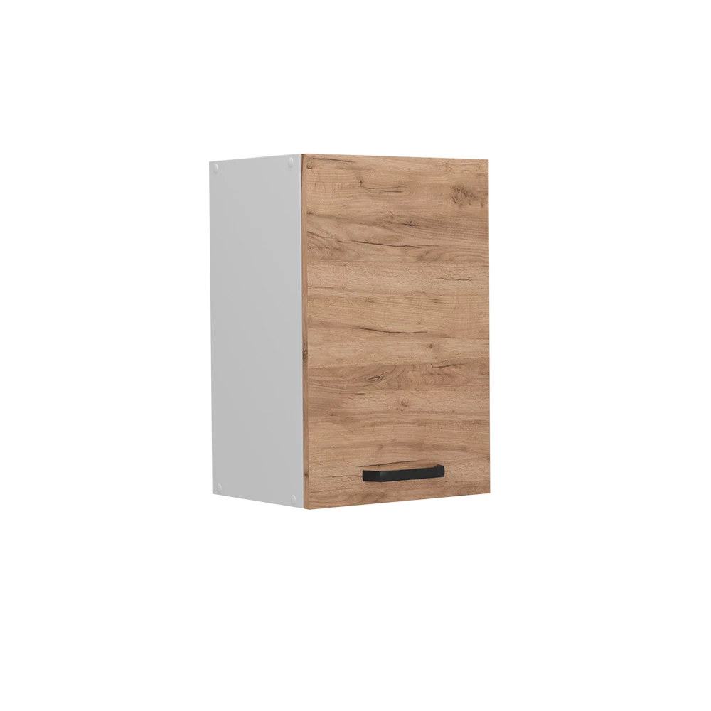 Seinäkaappi in Goldkraft tammi on white background