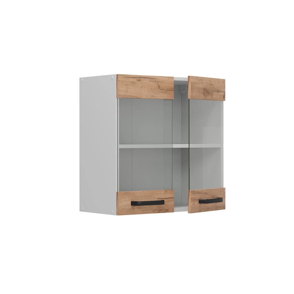 Vicco Köksskåp i glas Goldkraft ek 60cm, R-Line