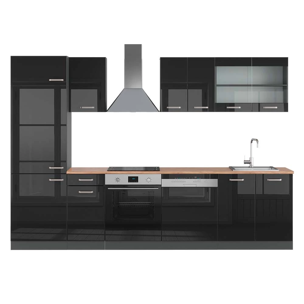 Vicco Pentry Svart högblank/antracit 300cm, R-Line