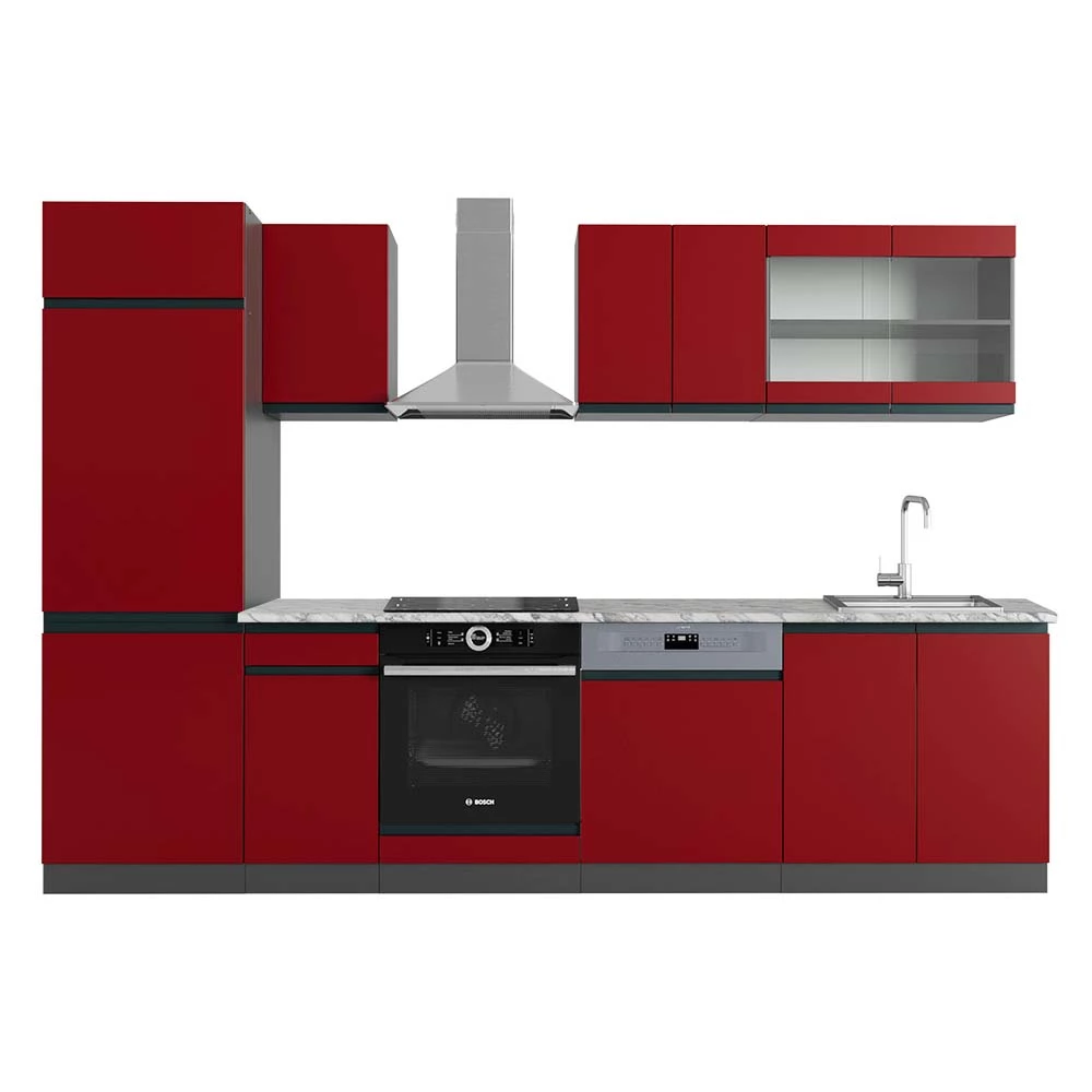 Vicco Kitchenette Roșu/antracit 300cm, R-Line
