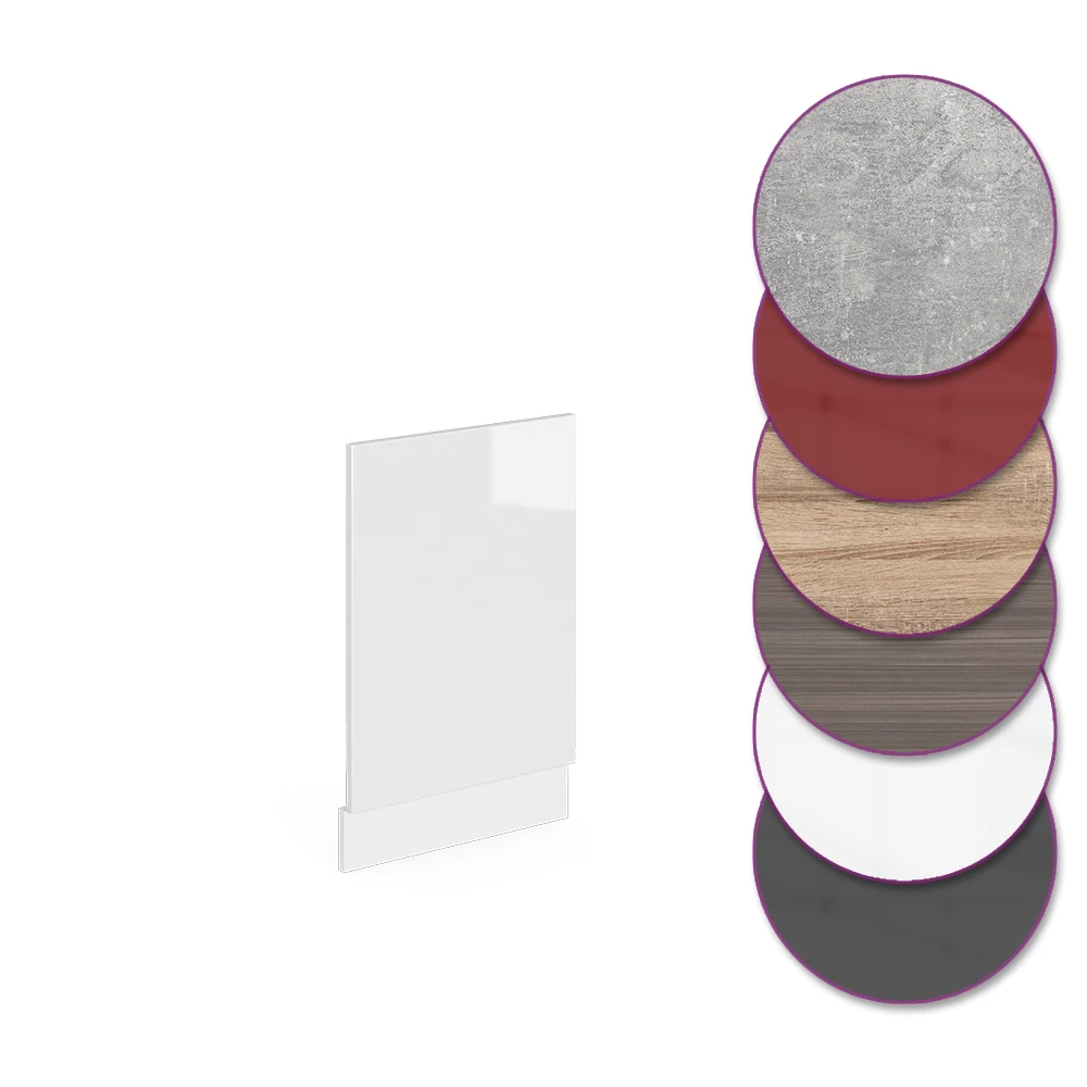 Prikaz izbliza Frontblende u boji sjajno bijelo, prikazuje teksturu/detalje