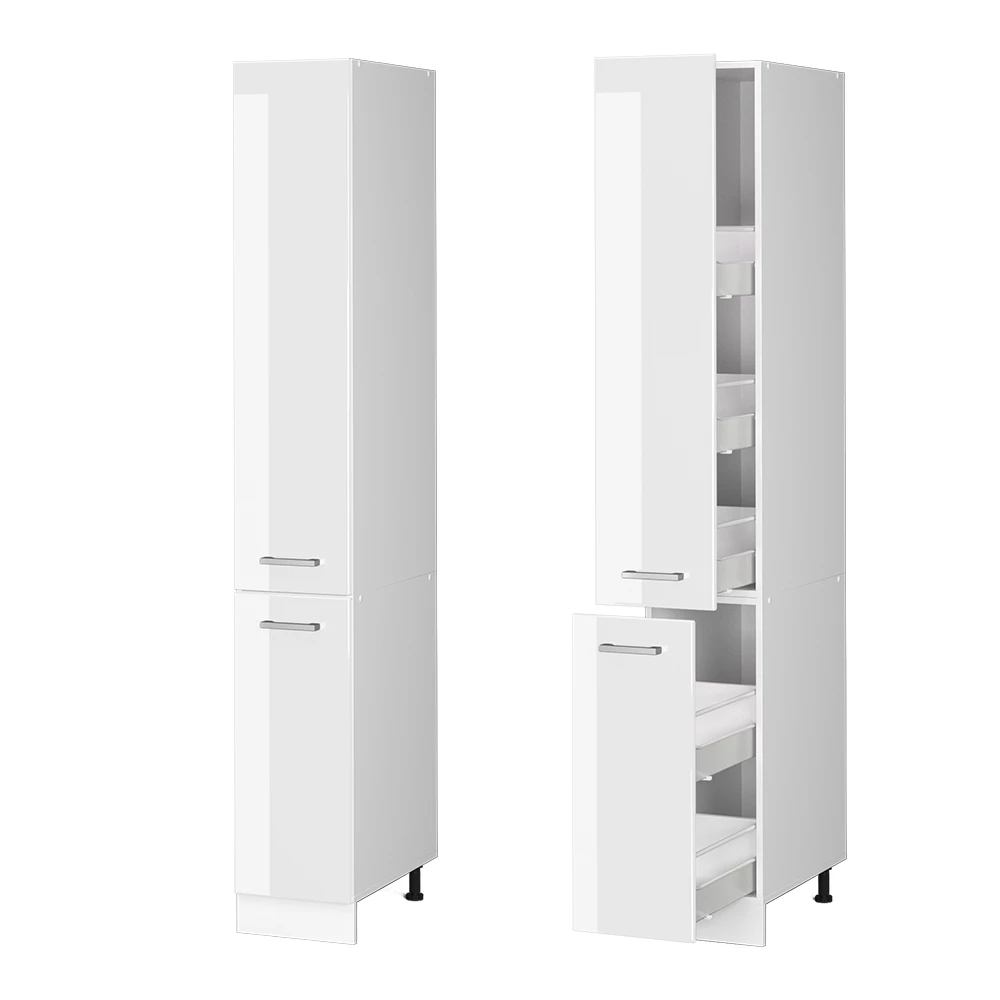 Apothekerschrank R-Line Weiß Hochglanz 30 cm Vicco