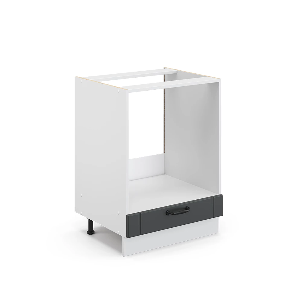 Mobile per forno da incasso Fame-Line Antracite rustico 60 cm senza piano di lavoro Vicco