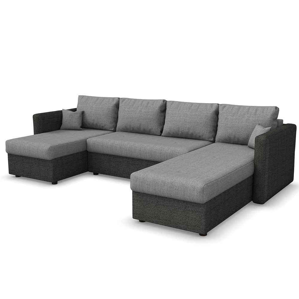 Vitalispa Sofa U Form Anthrazit 290 cm