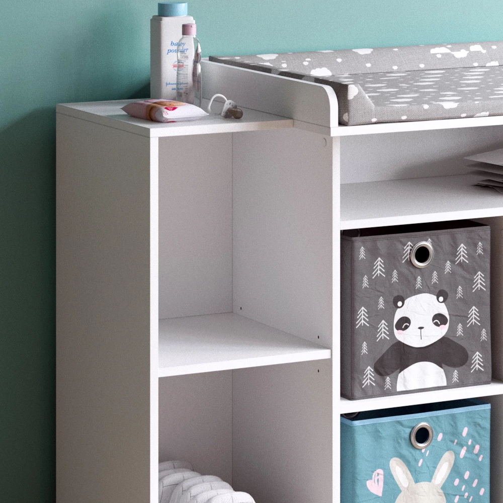 Open shelf changing table online