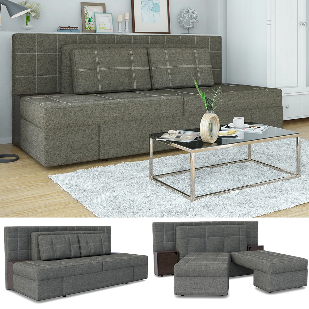 Vitalispa Sofa Grau 235 cm