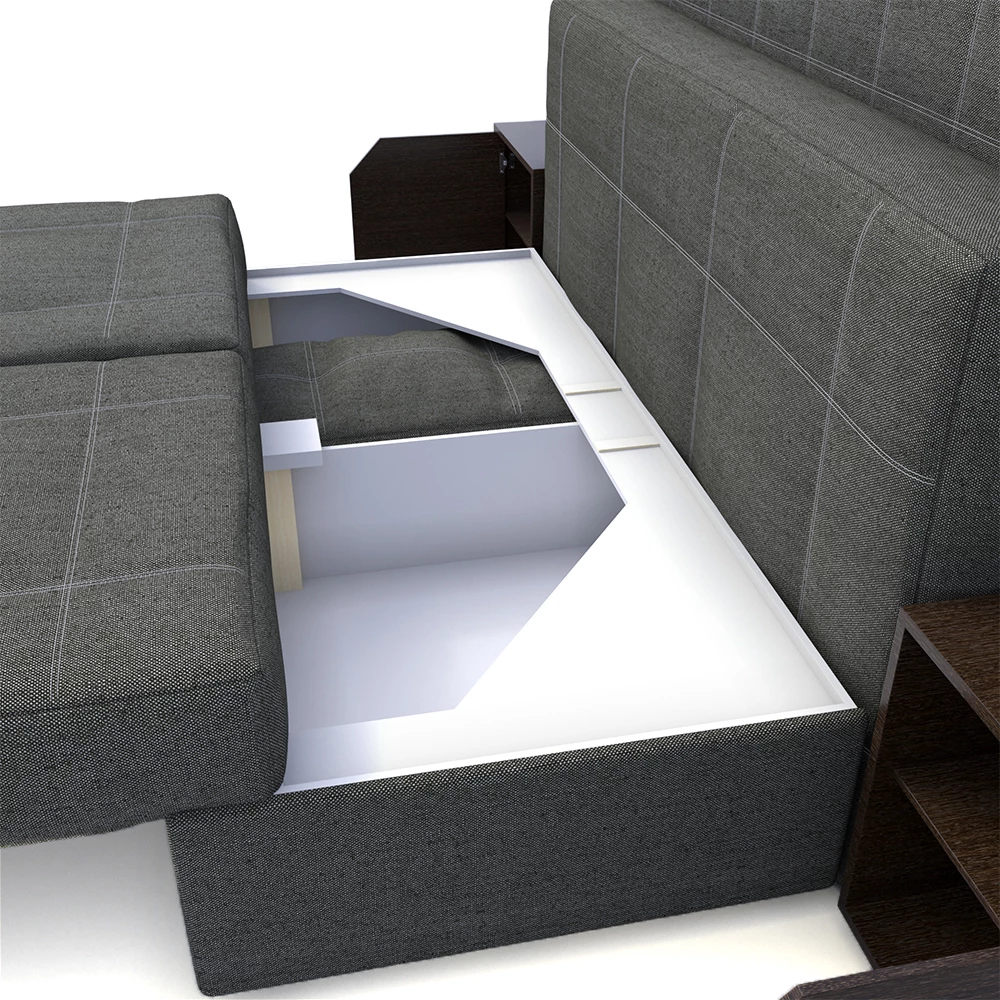 Vitalispa Sofa Grau 235 cm
