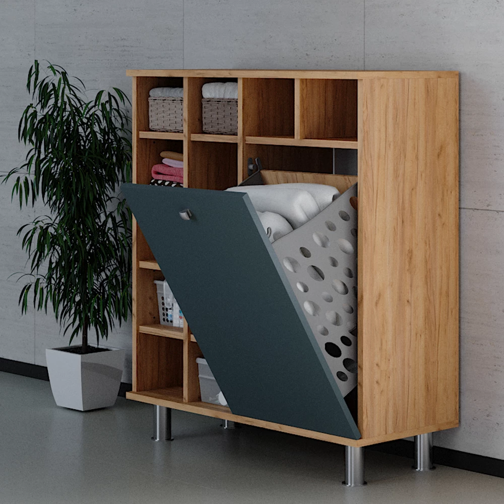 Vicco Armoire de salle de bain Vert 78.4x91.6cm, Fynn