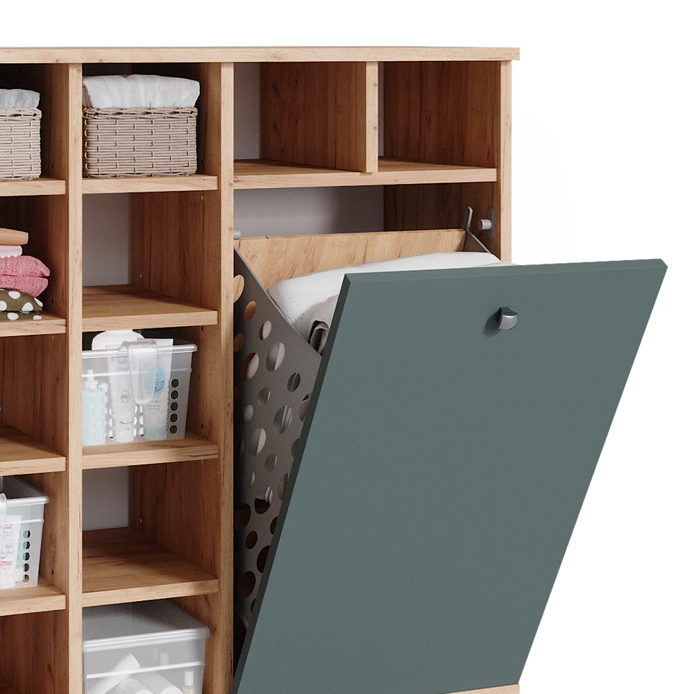 Vicco Armoire de salle de bain Vert 78.4x91.6cm, Fynn