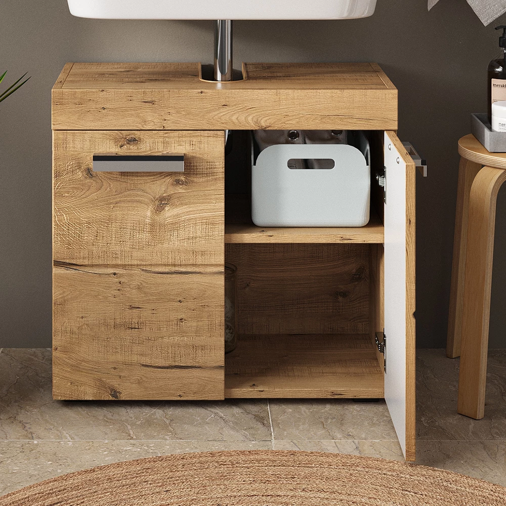 Vicco Wastafelonderkast Eiken Wotan 60 x 56 cm, Luna