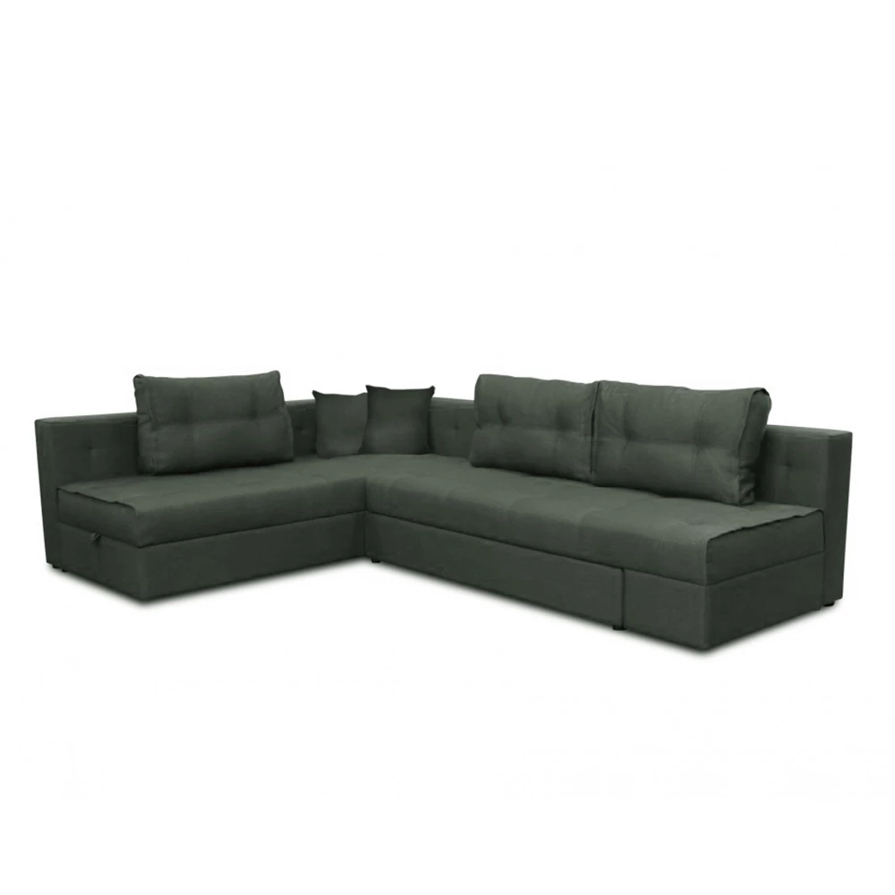 Vitalispa Sofa L Form Anthrazit 300 x 220 cm Linke Ecke, Milton