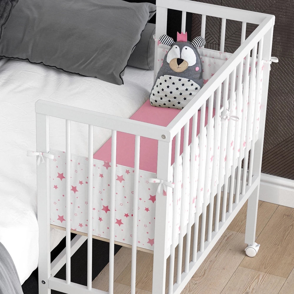 Vitalispa Bedside crib White 94 x 90 cm 2 side rails Sophie WeiB 2 Seitengitter WeiB 425142194262205