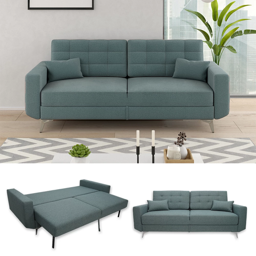 Vitalispa Sofa Blau 230 cm, York