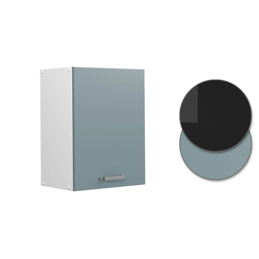 Vicco Hängeschrank "R-Line", Blau-Grau/Weiß, 45 cm