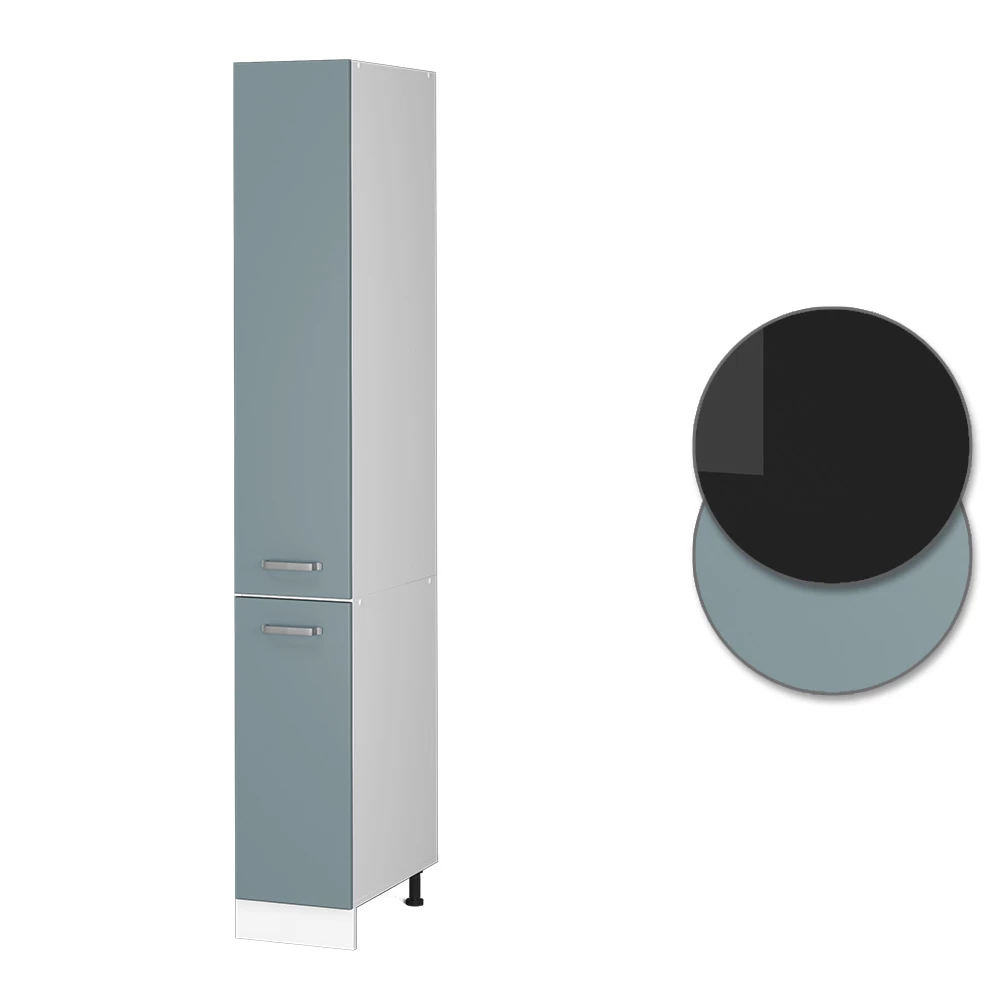 Vicco Apothekerschrank R-Line, Medizinschrank für die Küche, Blau-Grau/Weiß, 30 cm