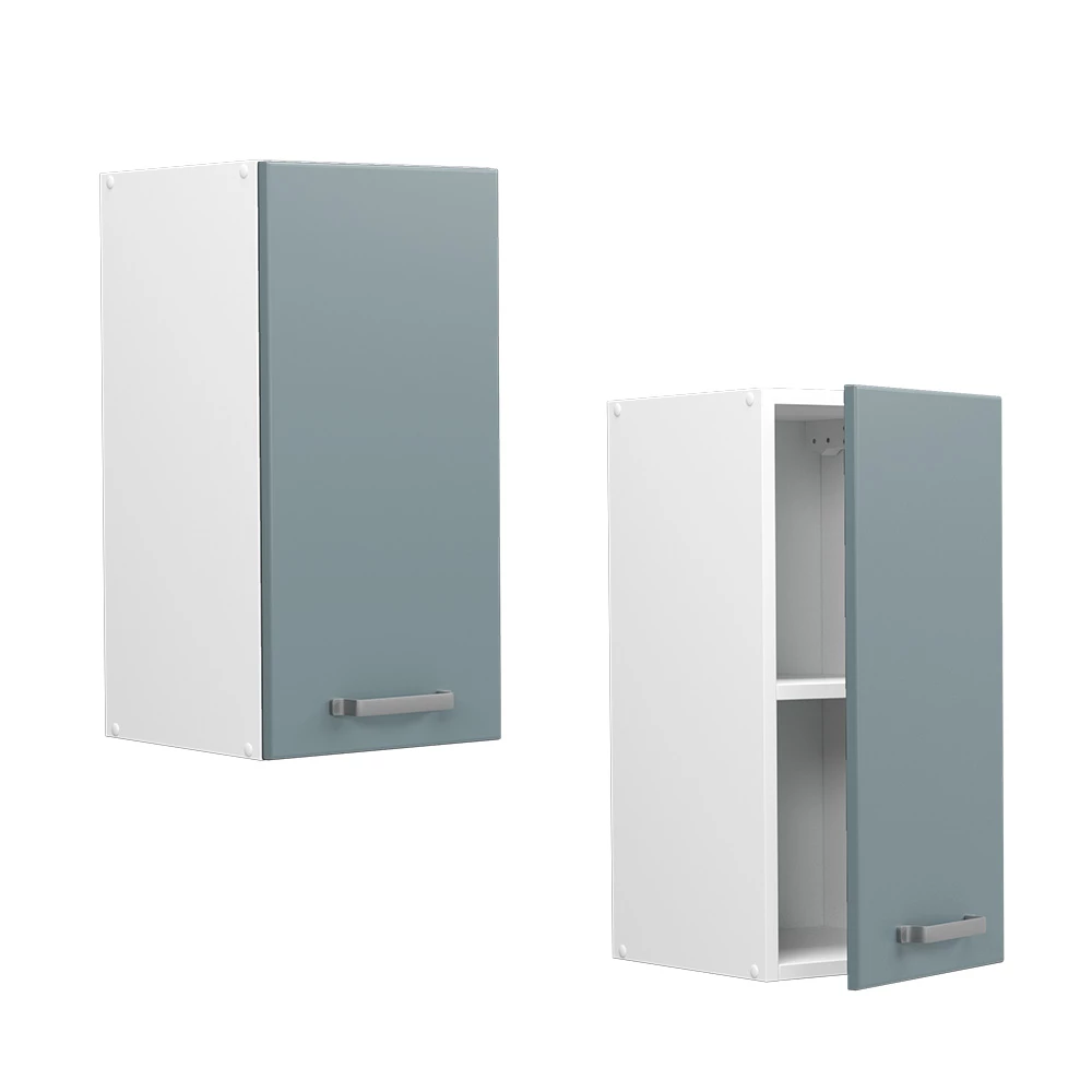 Vicco Hängeschrank "R-Line", Blau-Grau/Weiß, 30 cm