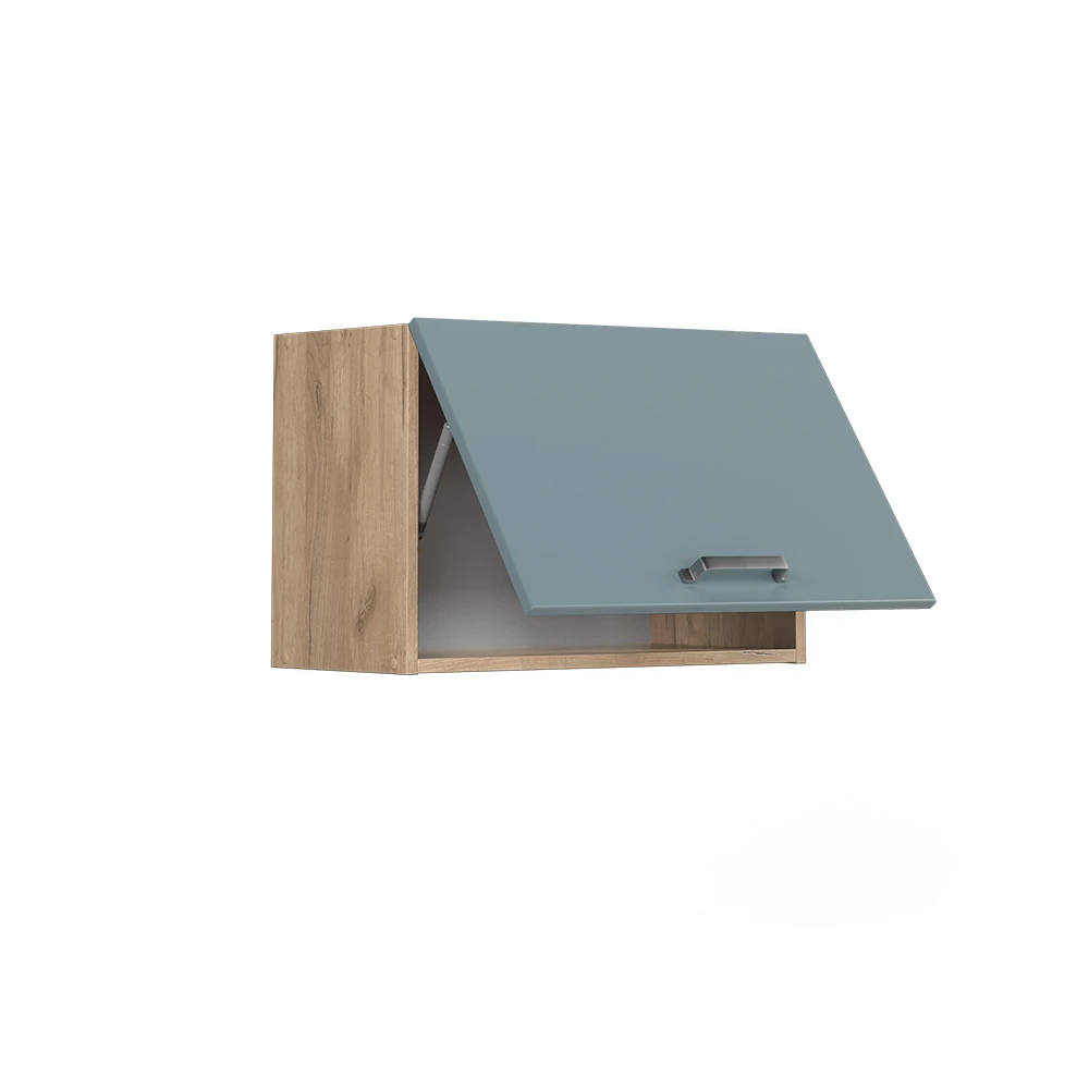 Armário de parede Vicco "R-Line", azul-cinza/carvalho Goldkraft, 60 cm plano